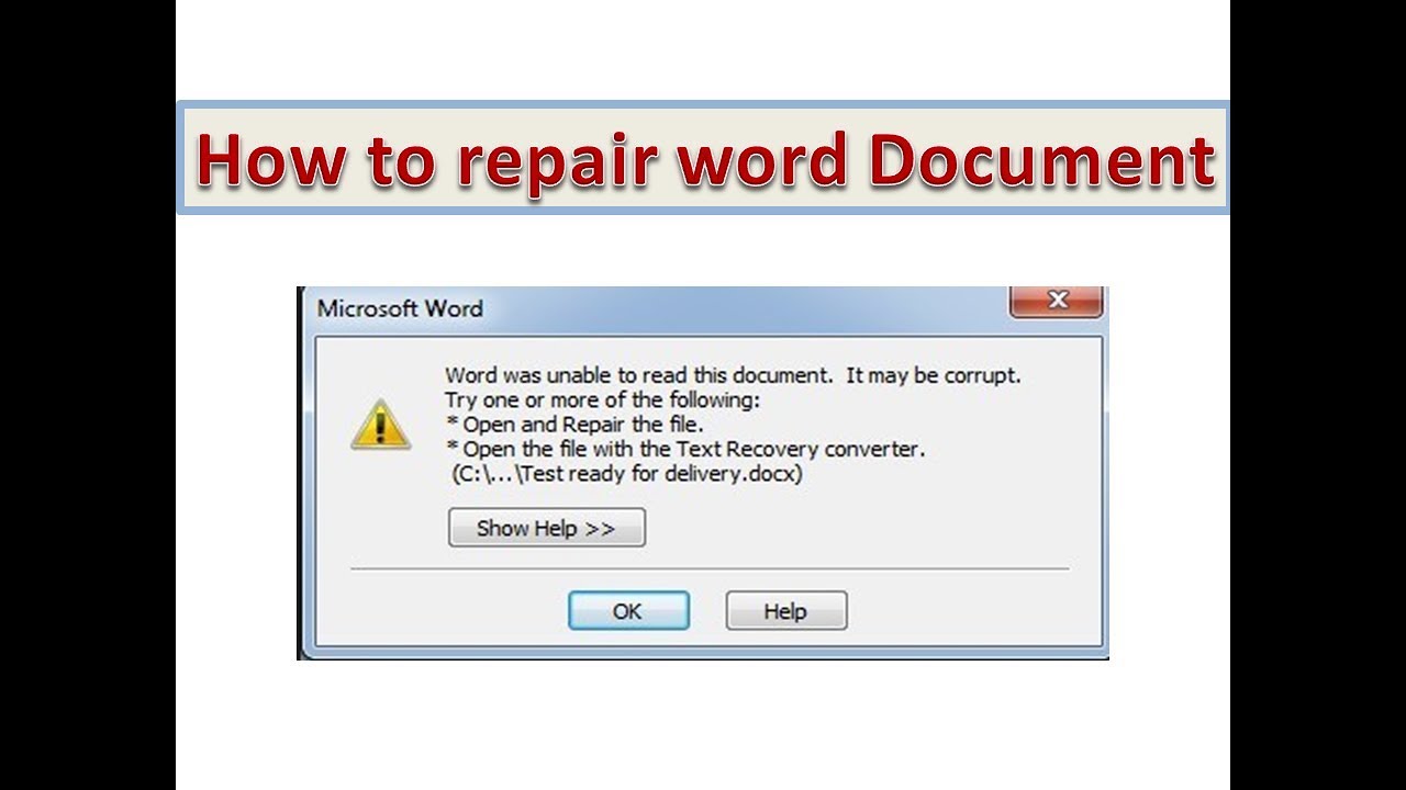 repair word document